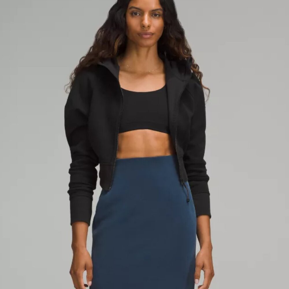 NWT LULULEMON  Scuba Full-Zip Cropped Hoodie BLACK SIZE 6 SIZE 8 ALL TAGS  NEW - Picture 11 of 11